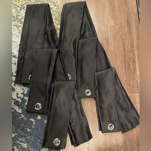Black Satin Curtains